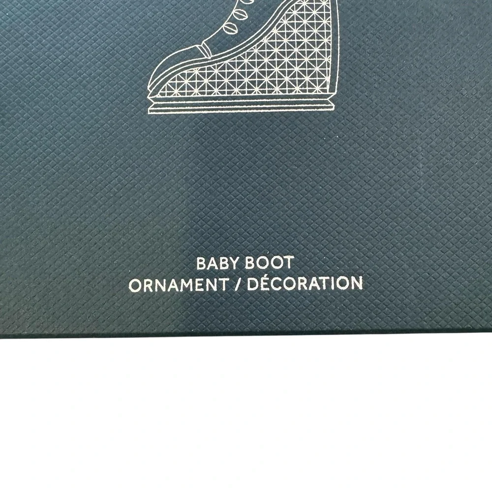 Waterford Crystal Baby's 1st Boot Ornament Christmas Clear Small Baby Shoe W Box